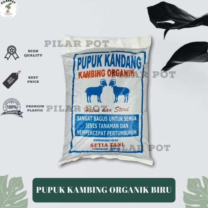 

Terlaris Pupuk Kandang Kambing Biru Organik Halus Dan Steril - Kemasan Biru