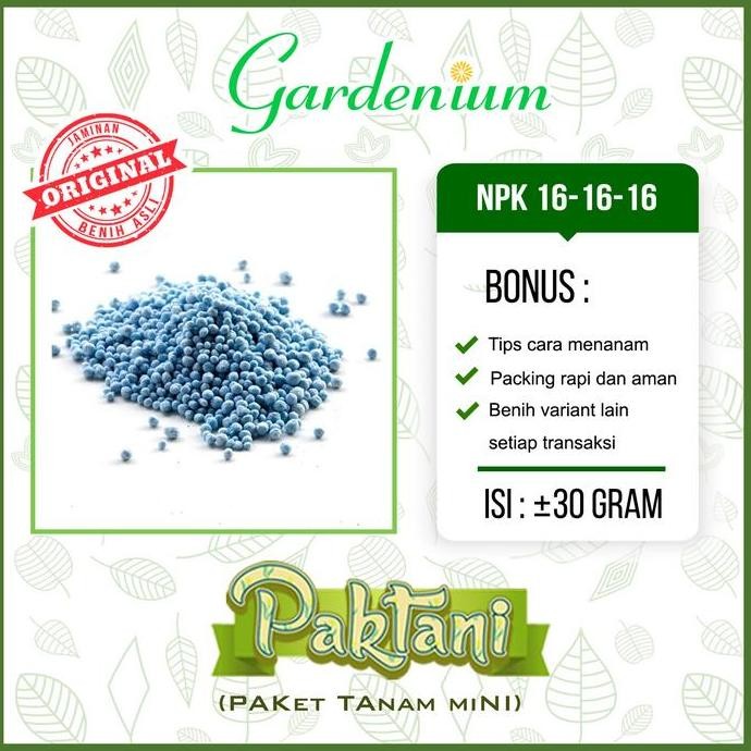 

Terlaris Pupuk Npk 16-16-16 Asli Nutrisi Pertumbuhan Tanaman Sayuran Dan Buah 30 Gram