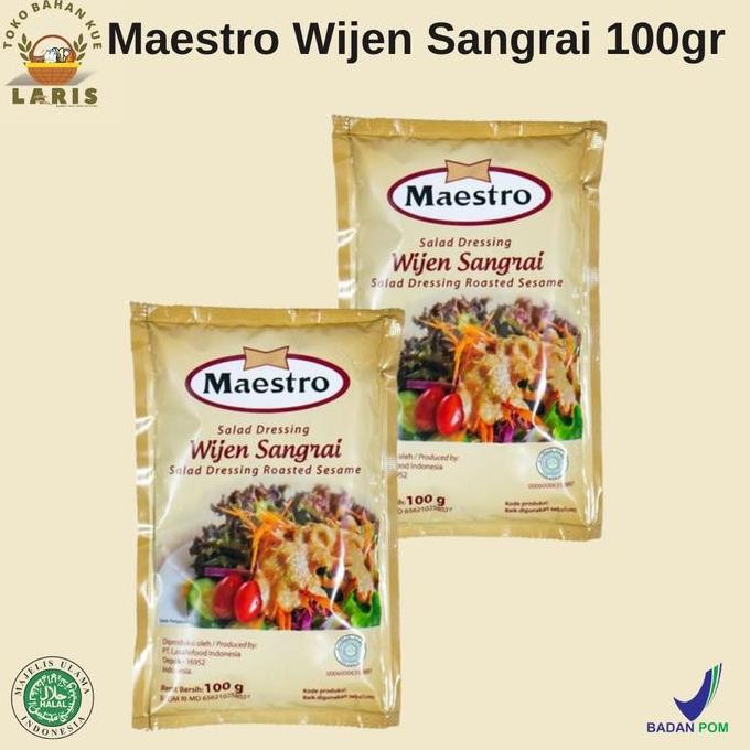 

Terlaris Maestro Roasted Sesame Sachet 100Gr (Wijen Sangrai)