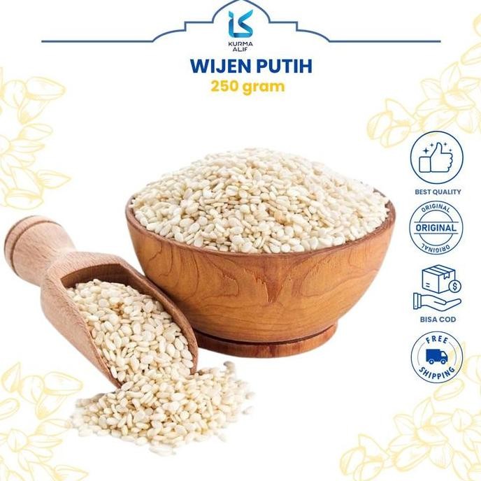 

Terlaris Biji Wijen Putih 250Gr / Biji Wijen Mentah Sesamee Sed Taburan Makanan