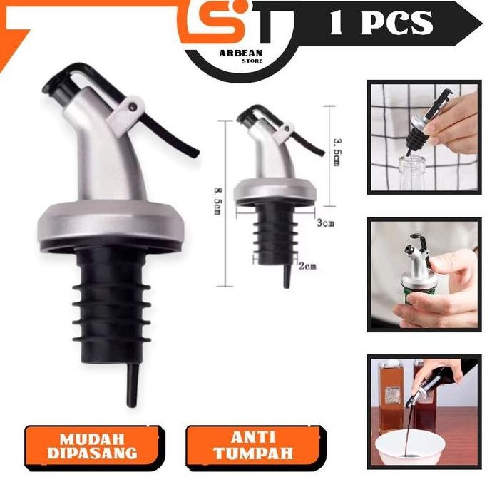 

Terlaris 1Pcs Penutup Botol Minyak Kecap Wijen Penuang Minuman Sirup Tutup Bottle Wine Oil Saos Multifungsi Anti Tumpah Bahan Plastik A159