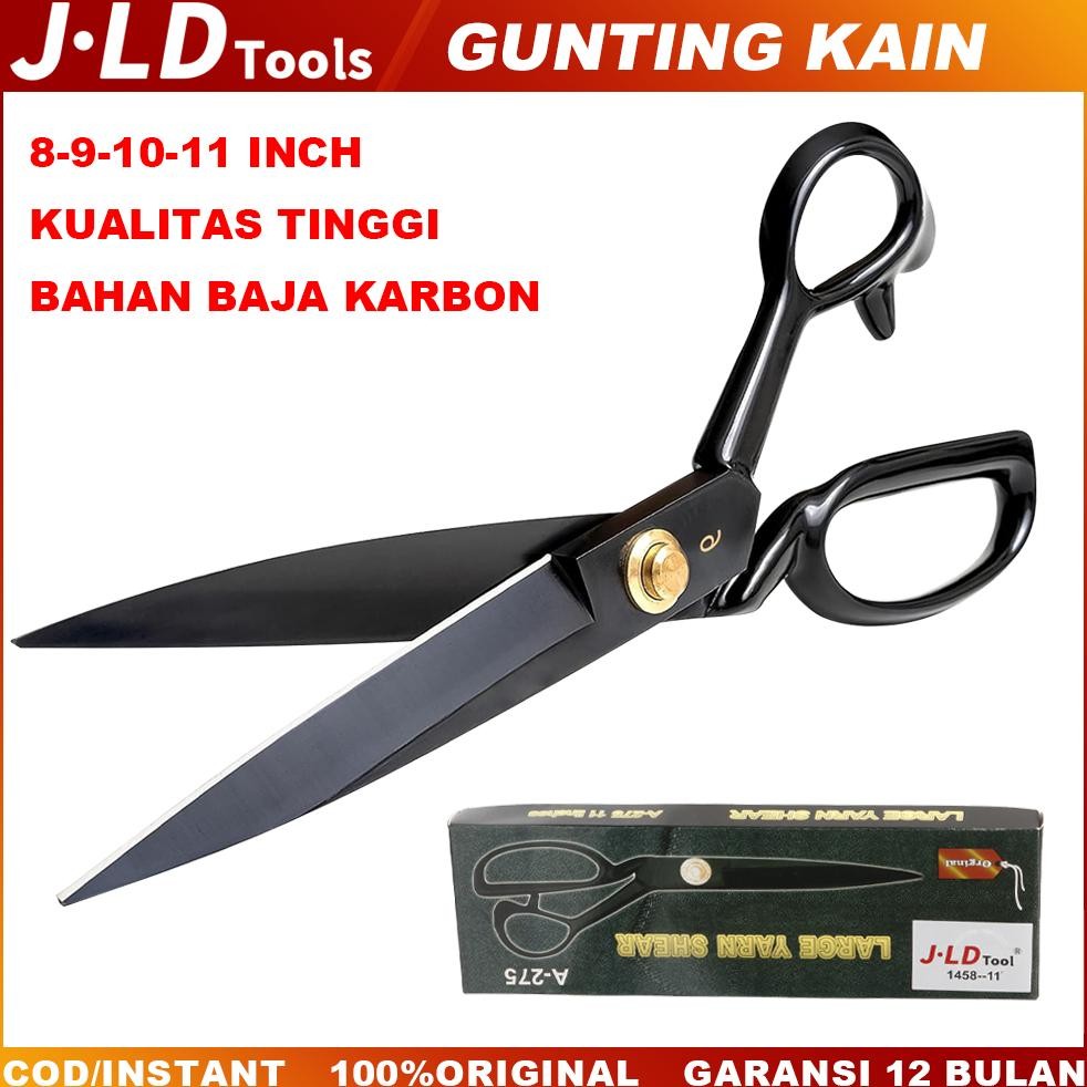 

NEW!!! NEW!!! JLD 8-11'' Gunting kain Gunting Potong Bahan Kain super tajam ori bahan baja hitam gunting serbaguna
