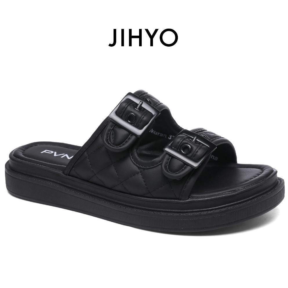 aq-54 Terlaris PVN Sandal Tali Wanita Collections Hitam Krem Pink Berkualitas Sale