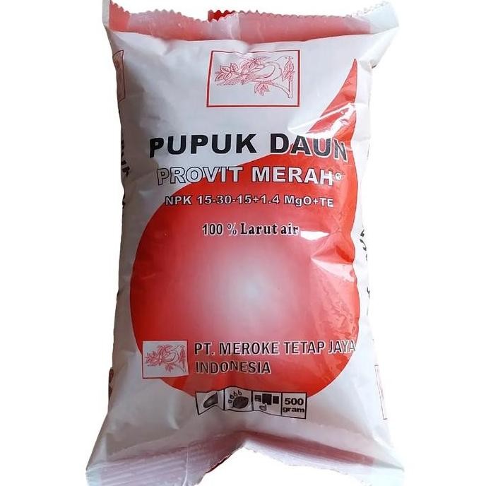 

Terlaris Provit Merah Pupuk Npk Daun 15-30-15 500Gr