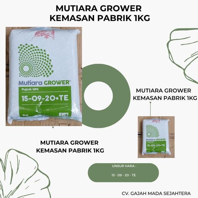 

Terlaris Pupuk Npk Grower 15-09-20+Te Mutiara Meroke Kemasan Pabrik 1 Kg