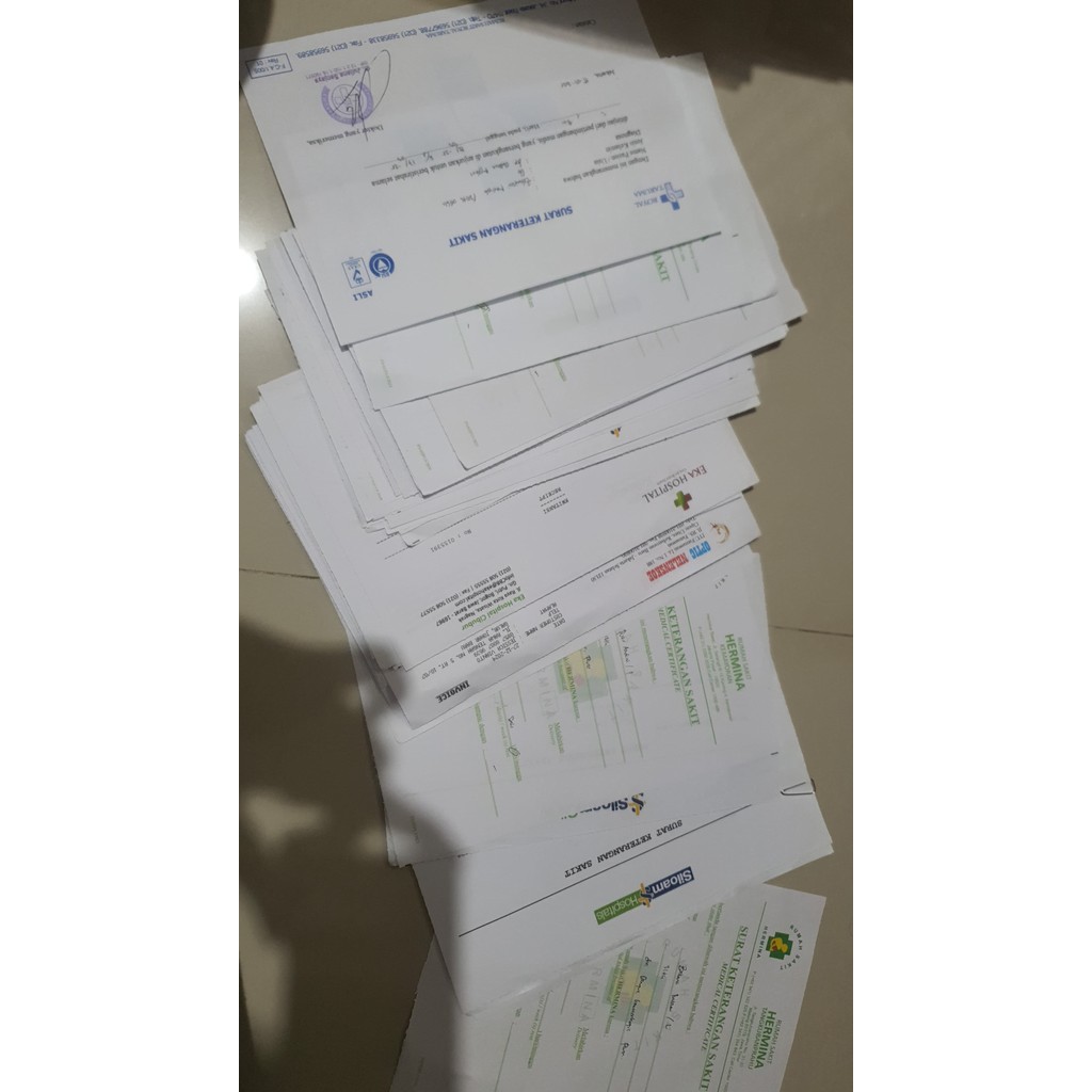 

ORIGINAL SURAT SAKlT IJlN IZlN STAMP STEMPEL BASAH AMPLOP TTD 6*6 NEW PROMO 2025