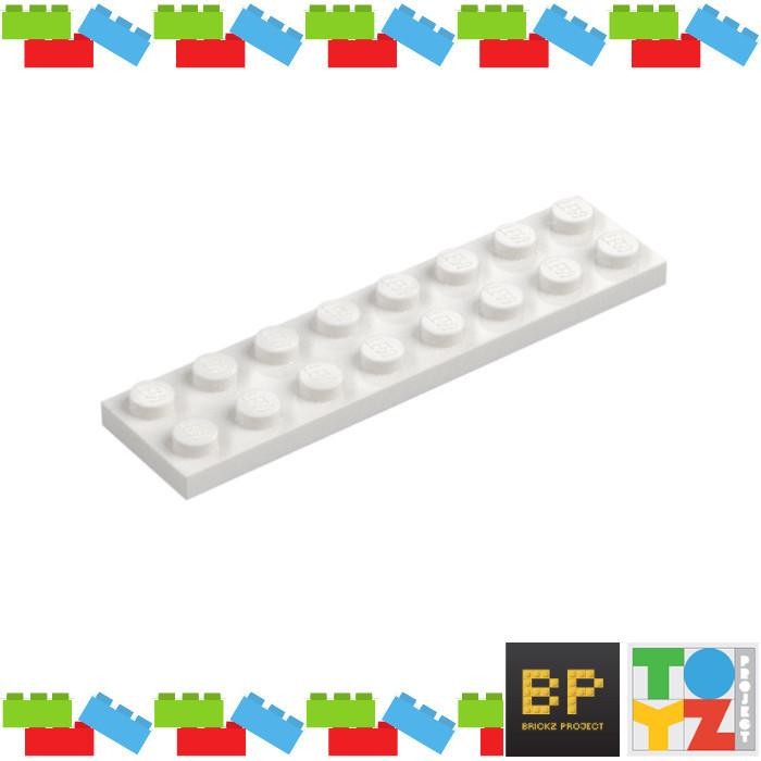 Lego Part 3034 White Plate 2X8 - 2 X 8