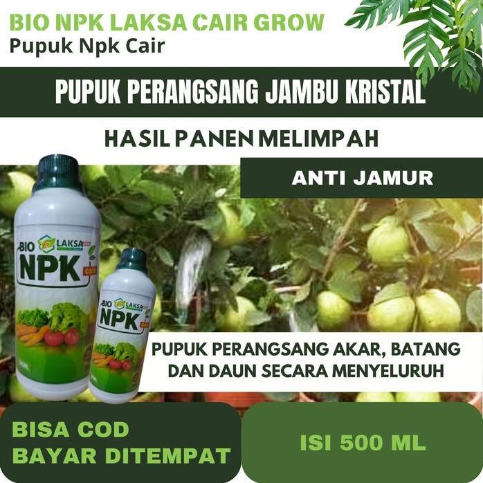 

Terlaris Pupuk Pelebat Jambu Kristal Bio Npk Cair Laksa Grow Isi 500 Ml Pembesar Pelebat Jambu Kristal