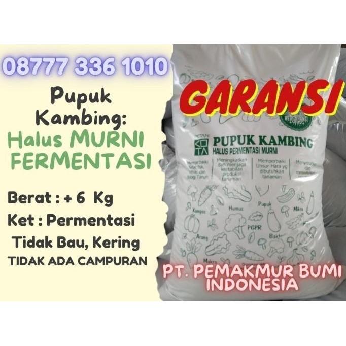 

Terlaris Pupuk Kandang Kambing Organik Halus Siap Pakai 10 Kg