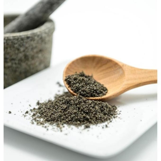

Terlaris Wijen Hitam Sangrai Bubuk / Black Sesame Powder Roasted 500Gram