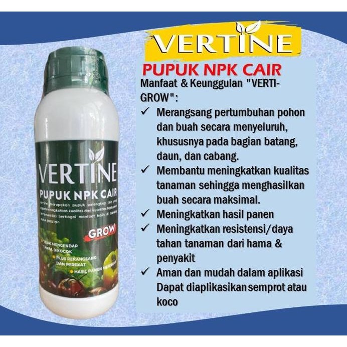 

Terlaris (Cod) Pupuk Npk Cair Vrtine Grow 500Ml Pupuk Pelebat Stroberi Organik Booster Dan Pelebat Mempercepat Pertumbuhan Tanaman Strawberry Agar Cepat Berbuah Lebat