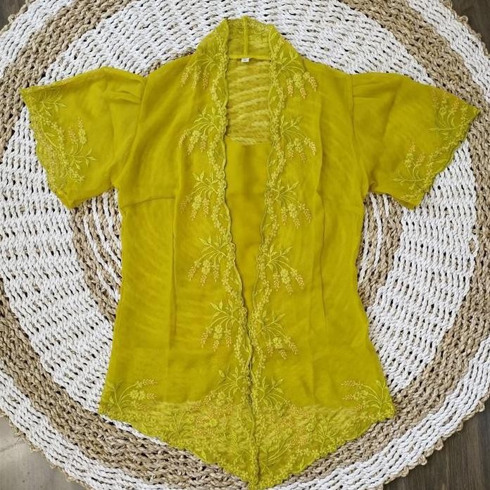 

Terlaris (Hanya Kebaya) Baju Kebaya Jadi Sifon Bordir Padi Tangan Rumbai Kebaya Bali Modern Wisuda