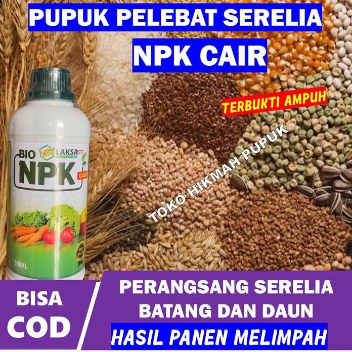 

Terlaris Pupuk Npk Laksa Cair Paling Ampuh Tinggal Semprot Serelia 500 Ml - Pelebat Serelia Lebih Berbobot Dan Besar