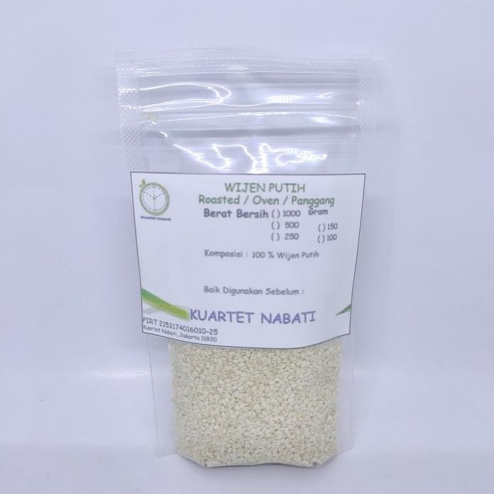 

Terlaris 100Gr Roasted Wijen Putih / White Sesame Seed - Oven - Sangrai