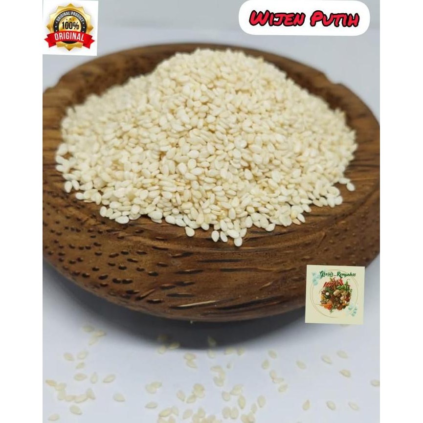 

Terlaris Wijen Putih / White Sesame Seed / Biji Wijen Putih 500Gram