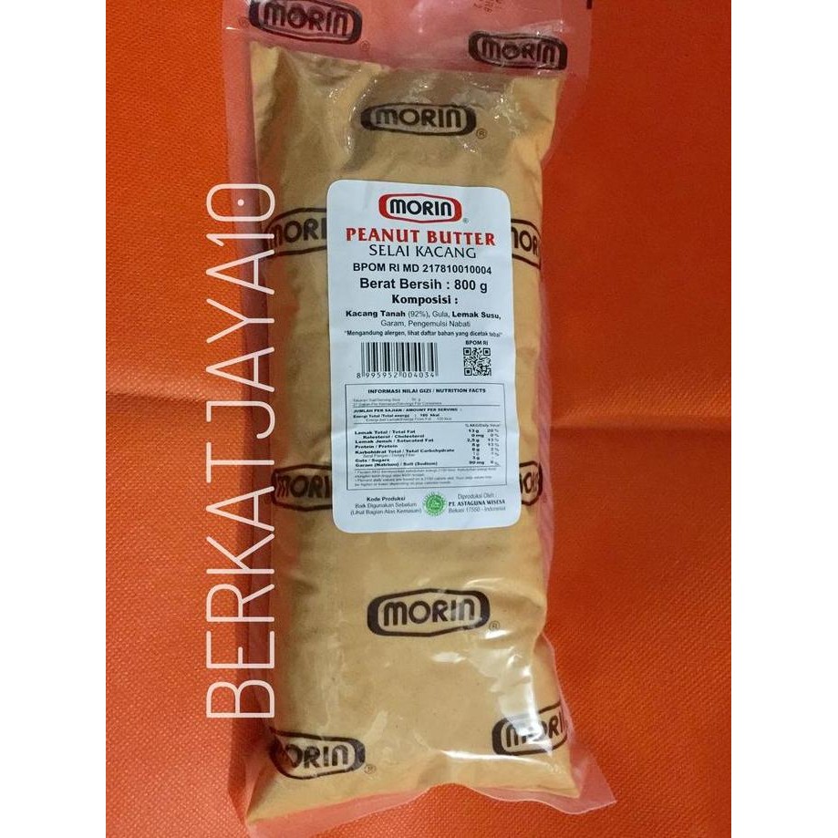 

Produk Baru!! Morin Peanut Butter Creamy kemasan asli 800gr Selai Kacang