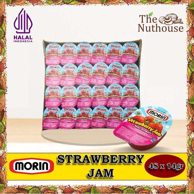

Produk Baru!! MORIN Portion Pack Strawberry Jam / Selai Strawberi [14gr x 48pcs]
