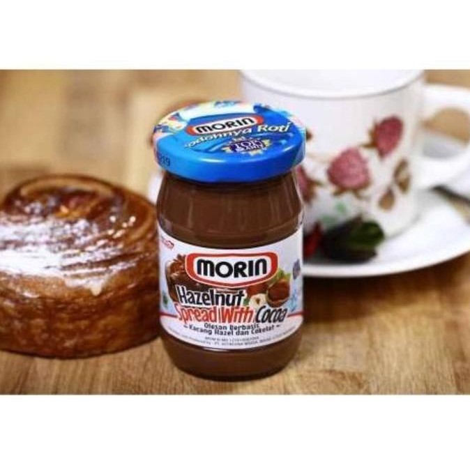 

Produk Baru!! Morin Hazelnut Spread with Cocoa 150gr Selai Kacang Topping Roti Isi