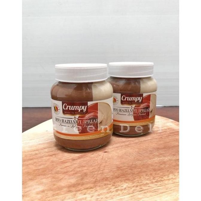 

Produk Baru!! Crumpy Duo Hazelnut Spread / Selai Hazelnut Coklat 400GRAM