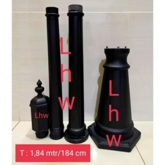TIANG LAMPU HIAS TAMAN 2,7 METER UTK DEKORASI LAMPU HIAS TAMAN