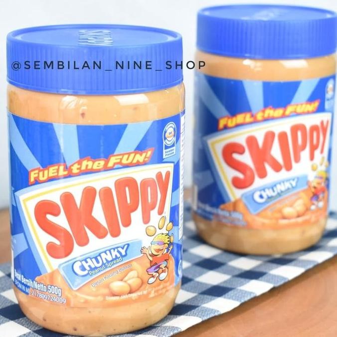 

Produk Baru!! Skippy Chunky Peanut Spread 500 gram Olesan Kacang Butiran Selai