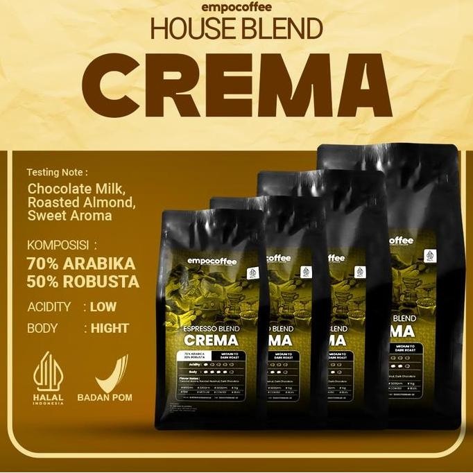 

BIJI KOPI BUBUK CREMA ESPRESSO HOUSE BLEND ICE COFFEE MINUMAN KEKINIAN COFFE TERMURAH