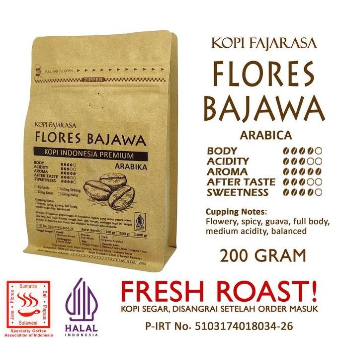 

KOPI FAJARASA FLORES BAJAWA BIJI KOPI ARABICA 200 GRAM TERMURAH