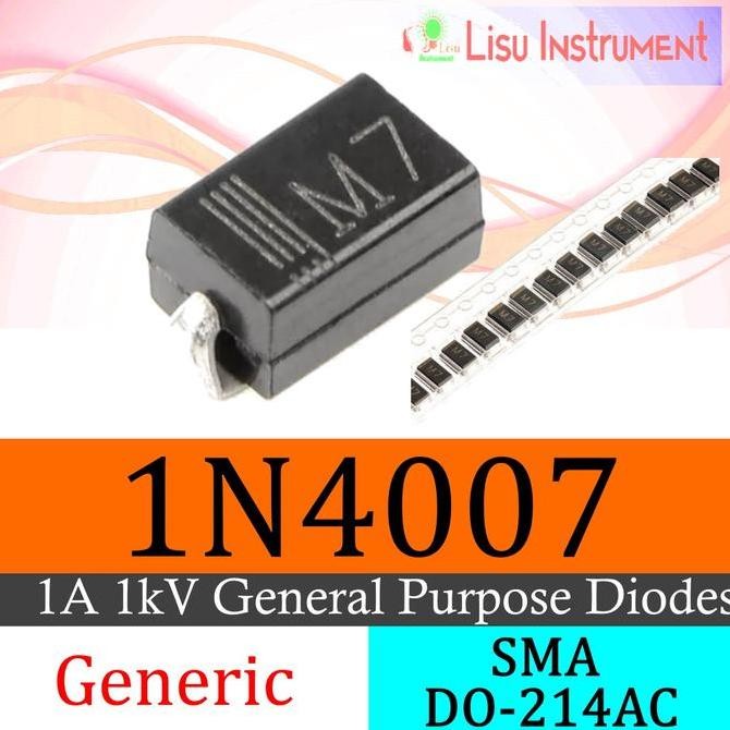 1N4007 IN4007 4007 M7 DO-214AC SMA SMD SMT Diode