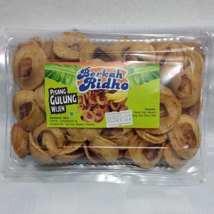 

Terlaris Pisang Gulung Wijen Merk Berkah Ridho