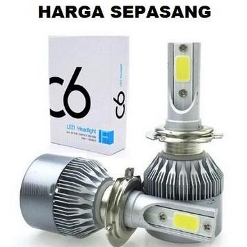 Promo Bohlam Lampu LED tipe C6 soket h4 h11 hb3 9005 9006 hir2 9012 h16 murah bagus COD