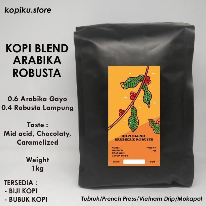 

Kopi Blend Bubuk - Arabika Robusta 1kg - (Khusus Bubuk)