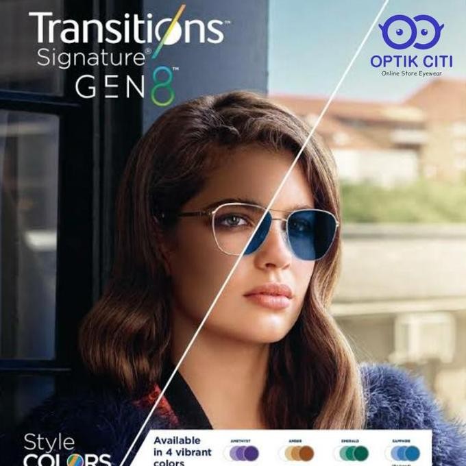 Lensa Crizal Essilor Transition Signature Gen 8 Style Colors Original Best Seller