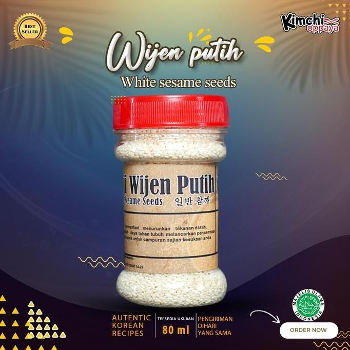 

Terlaris Wijen Putih / White Sesame Seeds 80 Gram