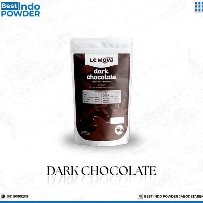 

BUBUK DARK CHOCOLATE LEMOVA / POWDER COKLAT / BUBUK MINUMAN 1Kg