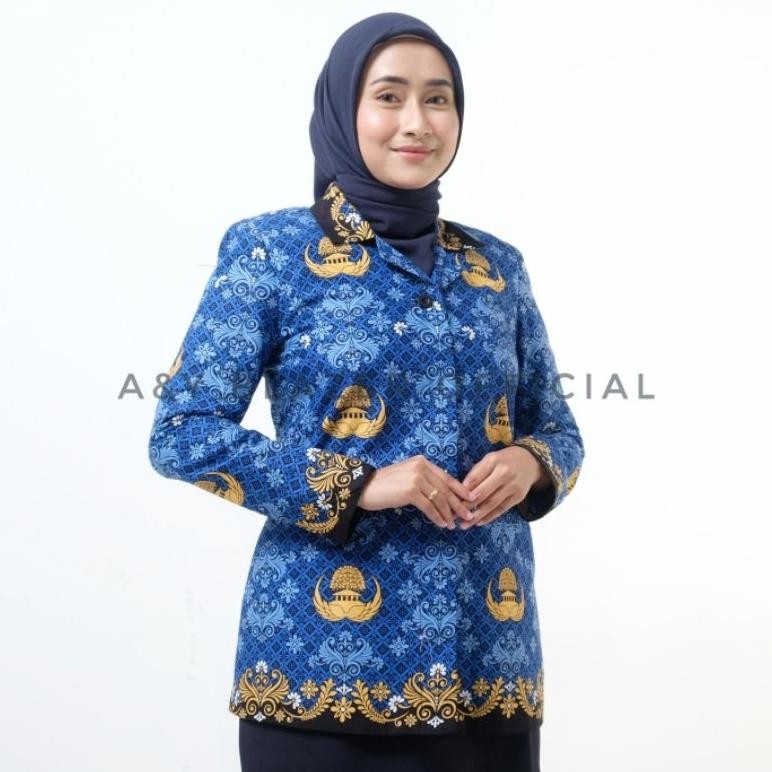 ND [016] [FURING] Setelan Baju Seragam BATIK KORPRI & PGRI Wanita |  BAHAN KATUN |  Seragam Batik KO