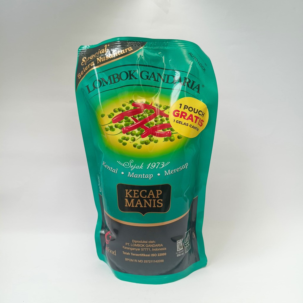 

Kecap Manis Lombok Gandaria Refill 550 ml [Kental Manis Meresap] [Asli Solo Raya]