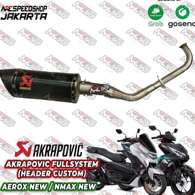 Knalpot Akrapovic AEROX new Fullsystem Ori Slovenia (Header custome)