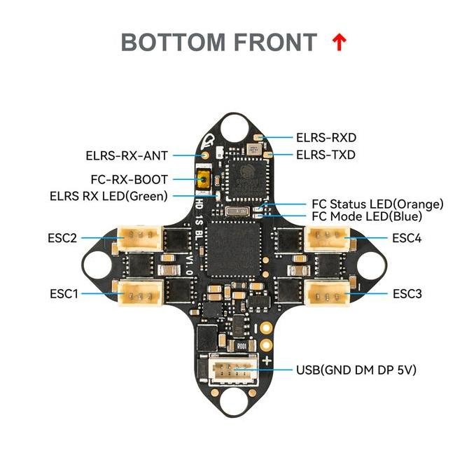 Murah Betafpv Matrix 1S 3In1 Hd Brushless Flight Controller