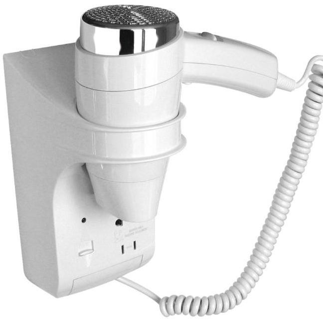 TERMURAH - Hair Dryer JVD Oceanis White + Shaver Wall Mounted