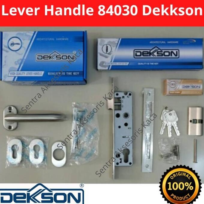 Paket Set Handle Gagang 84030 Dekkson Pintu Aluminium