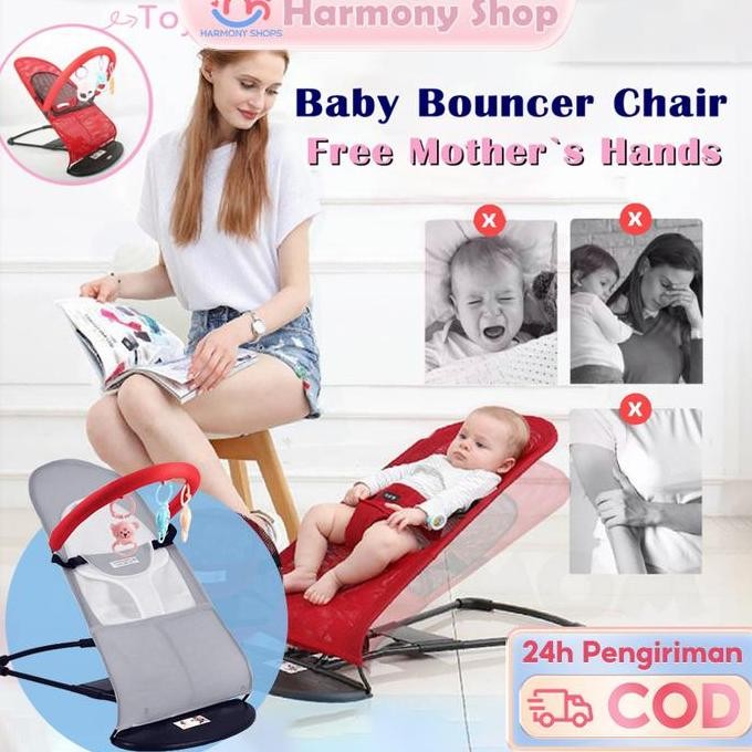 [Live] Bouncer Baby Newborn /Rocking Bouncer/Bayi Ayunan/Baby Kursi Getar Toddler/Mainan Anak Laki L