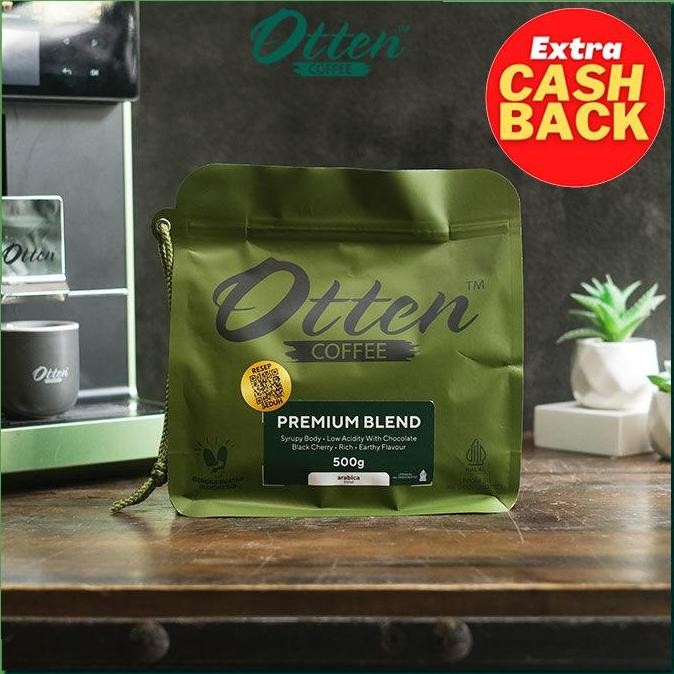 

PREMIUM ARABICA - KOPI HOUSE BLEND 500GR - COMMERCIAL BLEND - BIJI / BUBUK KOPI OTTEN COFFEE TERMURAH