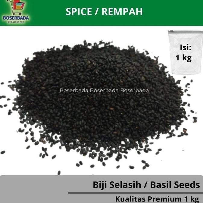 

BIJI SELASIH / BASIL SEEDS 1 KG I PREMIUM TERMURAH