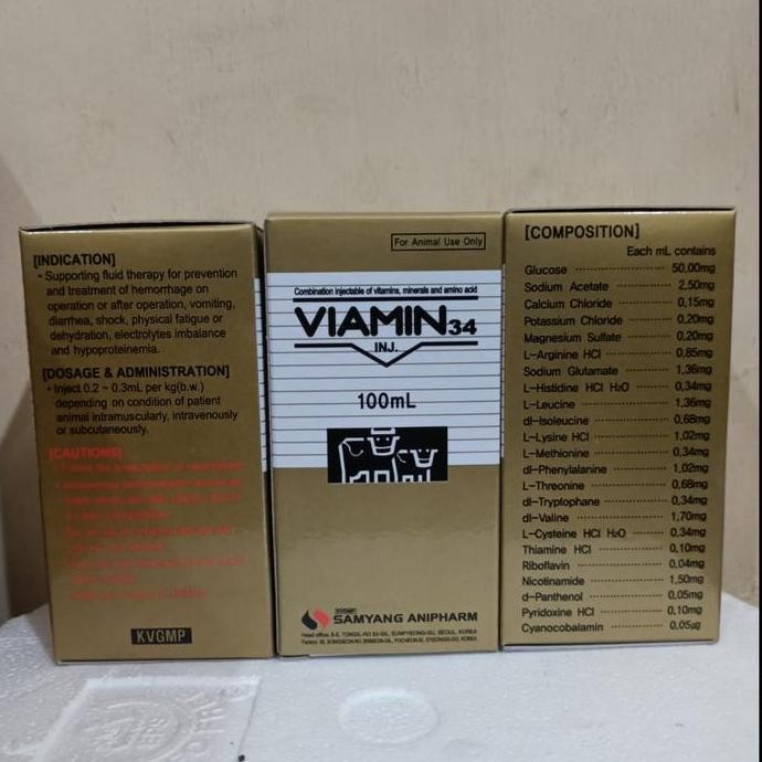TERMURAH - Viamin 34 Inj 100Ml Mulivitamin / Vitamin