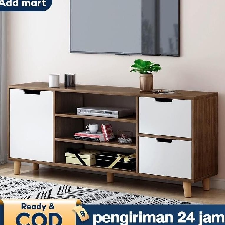 Meja Tv Rak Tv Minimalis Murah 140CM Bufet TV Kayu Lemari Tv Model Terbaru 2024 Minimalis
