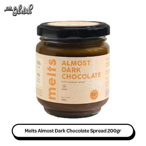 

Produk Baru!! Melts Almost Dark Chocolate Spread 200g - Selai Cokelat Sehat Premium | Gluten Free | Vegan Plant Based | Healthy Low Calorie | Rak Sebelah