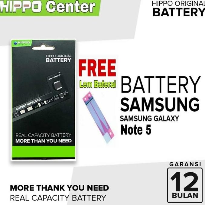 NEW Baterai Hippo Samsung Galaxy Note 5 note5 3000 MAh - N920