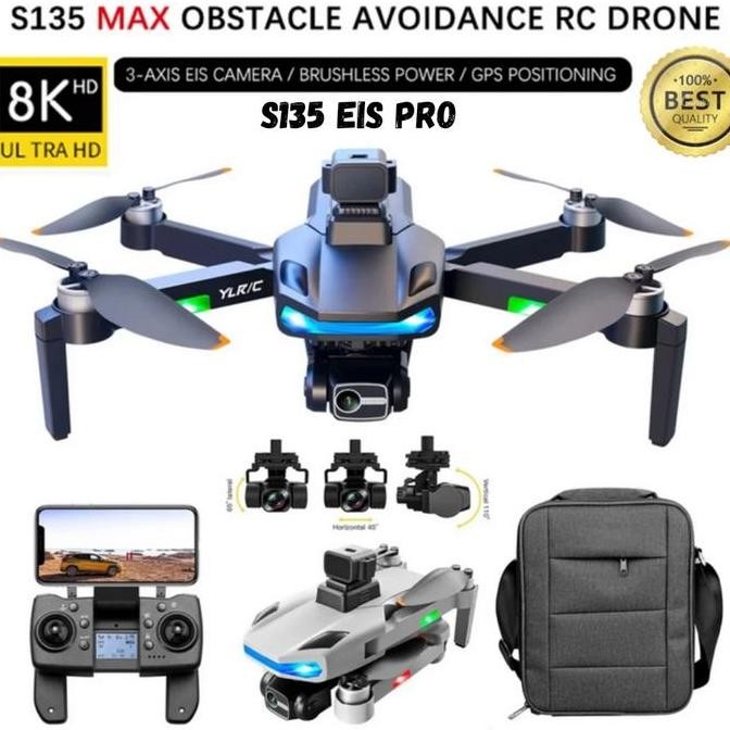 RC Drone GPS Dual Kamera YLRC S135 Pro 8K HD 3-Axis Gimbal