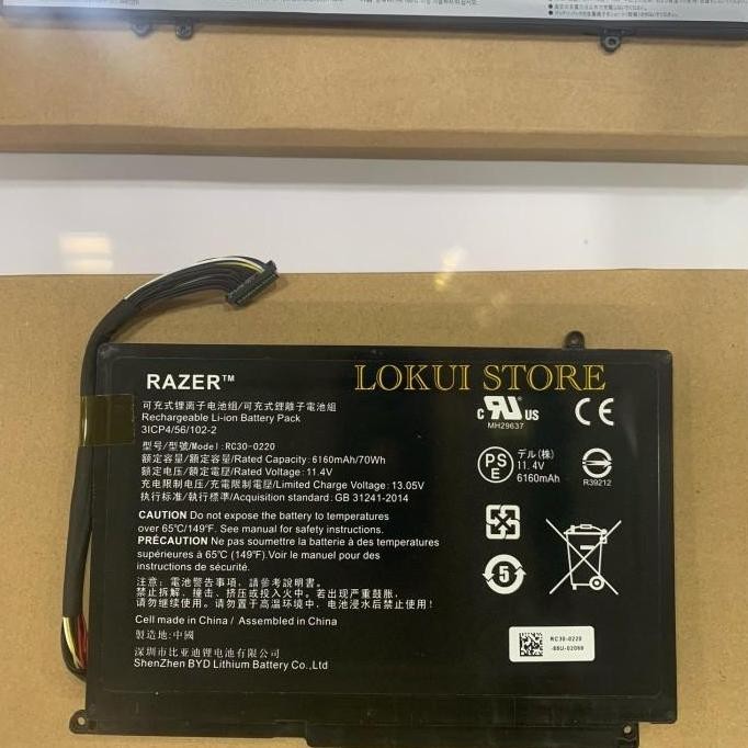 Baterai Razer Blade Pro 17 Rz09-0220 Rc30-0220 Blade 17'' 2017