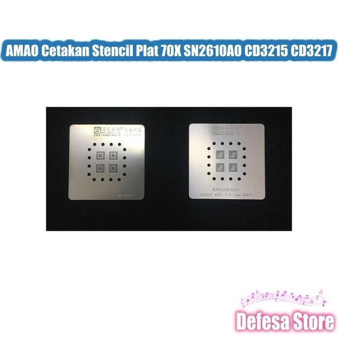 

TERMURAH - AMAO Cetakan Stencil Plat 70X SN2610A0 CD3215 CD3217